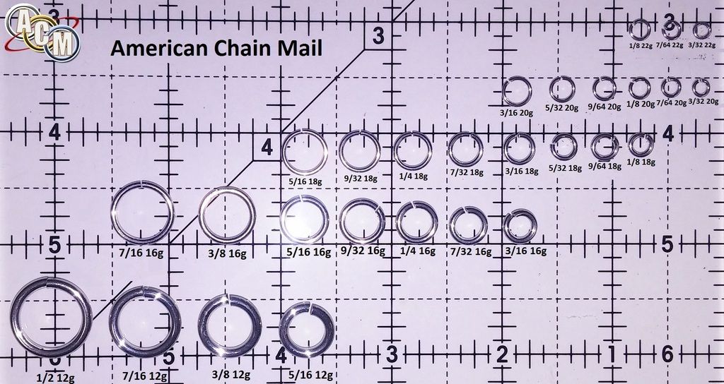 Chainmail Ring Size Chart