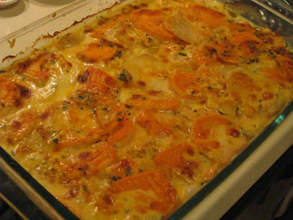 Recipe: Scalloped Russet Potato and Yam Gratin with Fresh Herbs – The ...