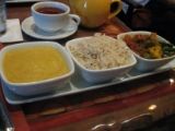 Sanaa's Vegetarian Sampler - Stewed Lentils, Basmati Rice, Vindaloo-style Vegetables