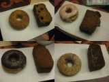 Babycakes NYC Gluten-Free Doughnuts and Loaves (Top Right: Day 1; Top Left: Day 2; Bottom Right: Day 3; Bottom Left: Day 4)