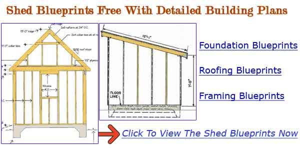 Shed Blueprints Plans - How To Build a Wooden Shed - Shed ...