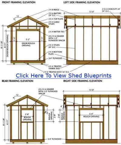 storage shed blueprints