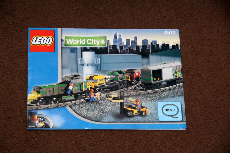 Lego City 9v Cargo Train Set 4512 Boxed With Instructions Complete 