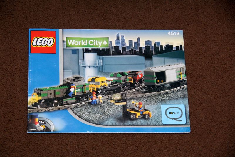 Lego City 9v Cargo Train Set 4512 Boxed With Instructions Complete