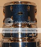 Vintage Drumset Werco drum set with snare MIJ Dark Blue 50 pictures 
