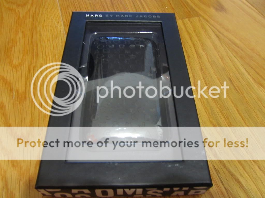 Marc Jacobs iPhone 3G 3GS Hard Case Holder Phone Gunmetal Black Logo
