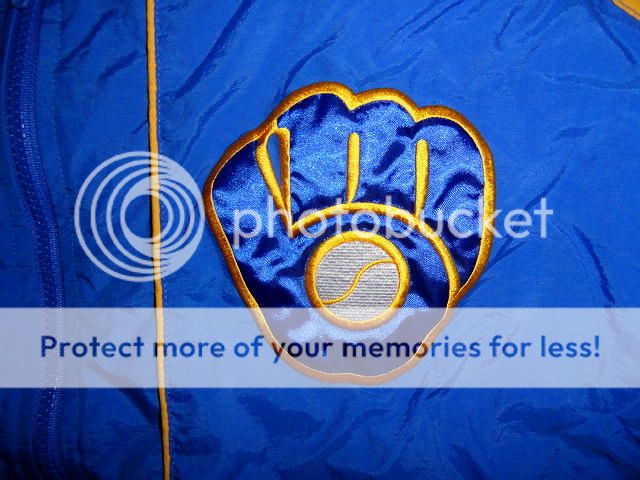   MILWAUKEE BREWERS 1982 WORLD SERIES COOPERSTOWN COLLECTION JACKET XL