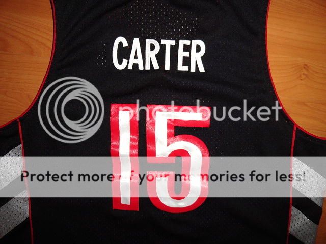   CARTER TORONTO RAPTORS #15 NIKE BASKETBALL JERSEY LARGE SEWN L  