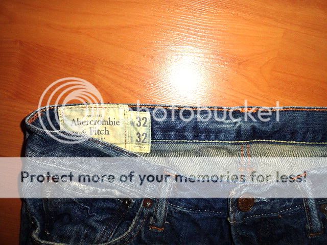 ABERCROMBIE & FITCH BAXTER LOW RISE SLIM BOOT CUT JEANS 32 x 32  