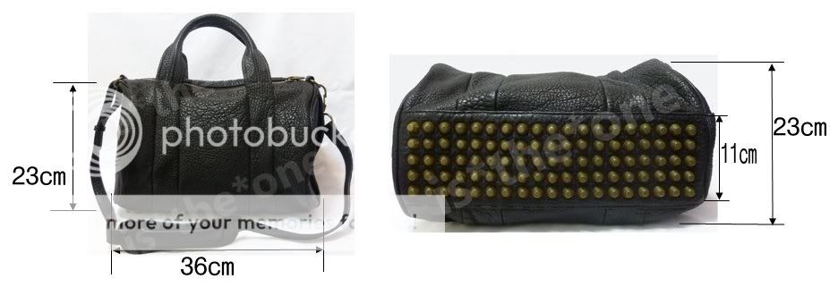   Leather Celebrity Handbag Rivet Studs Bag Studded Stud Bottom  