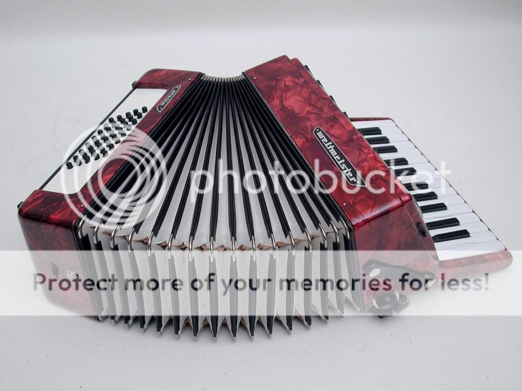   German Piano Accordion Weltmeister Stella 40 bass with case  